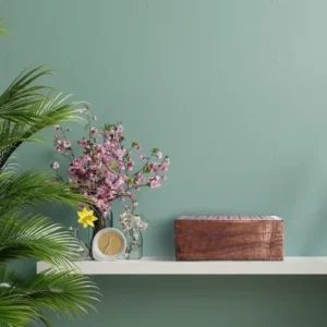 decorative storage box with hinged lid