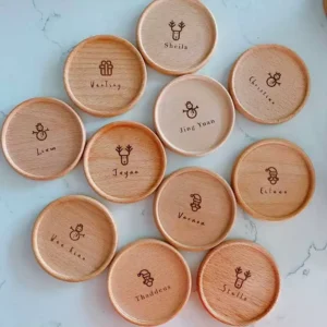 personalized wooden coasters